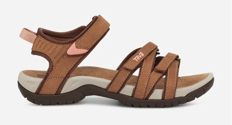Teva Tirra Leather Sandals Womens In Honey Brown