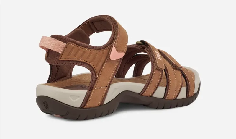 Teva Tirra Leather Sandals Womens In Honey Brown-4