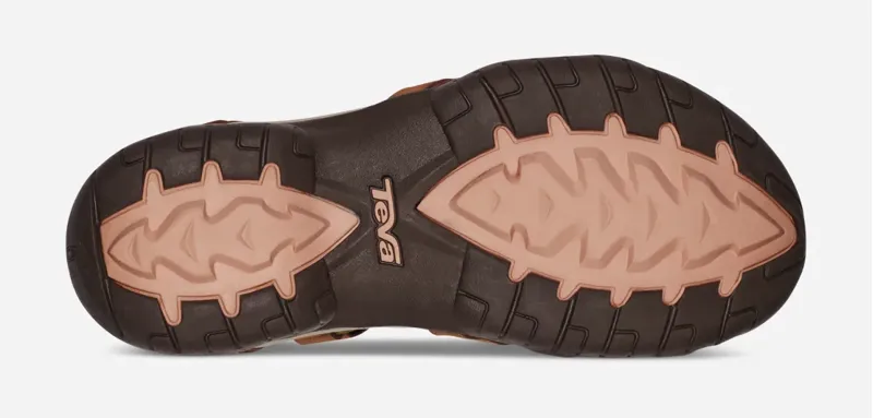 Teva Tirra Leather Sandals Womens In Honey Brown-2
