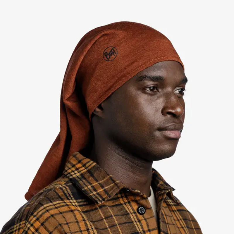 Buff Merino Midweight Neck Tube in Melange Cinnamon-1