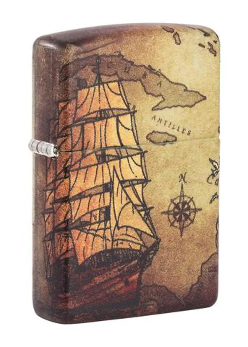 Zippo Pirate Ship design Lighter 