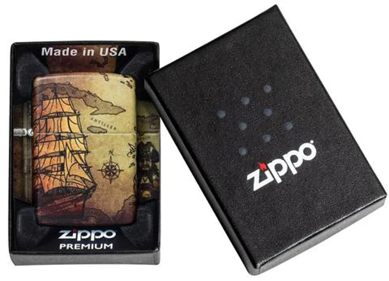 Zippo Pirate Ship design Lighter -4