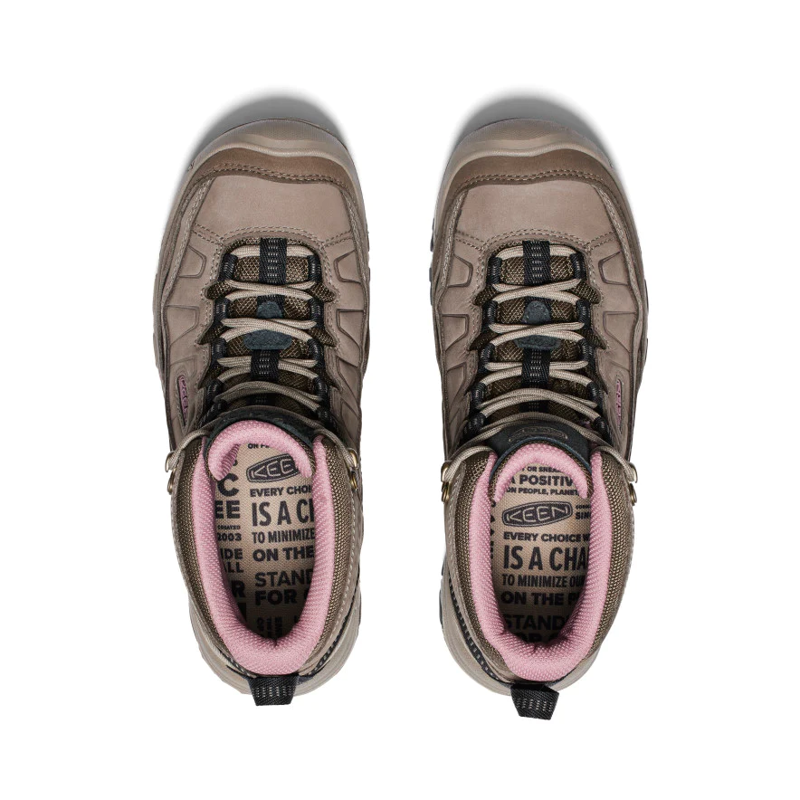 Keen Targhee IV Mid WP Womens in Brindle/Nostalgia Rose-1