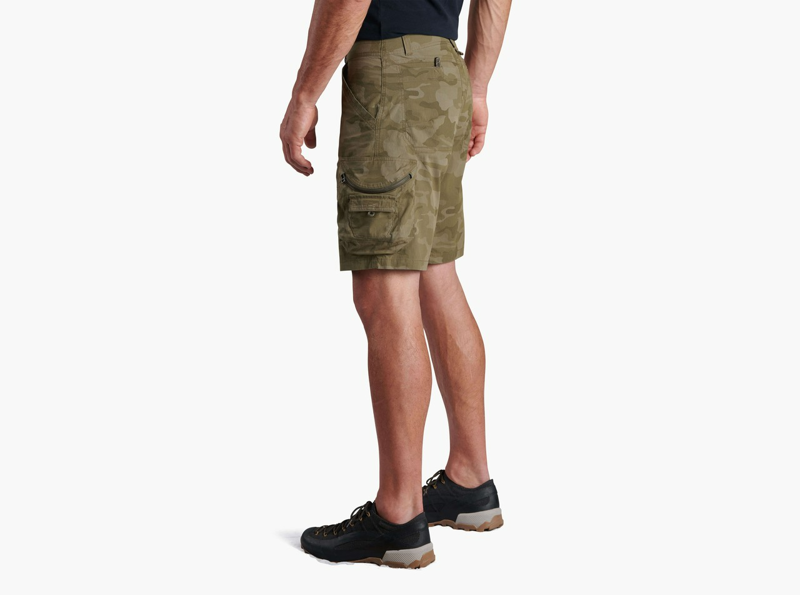 Kuhl Ambush Cargo Shorts Mens in Green Camo-1