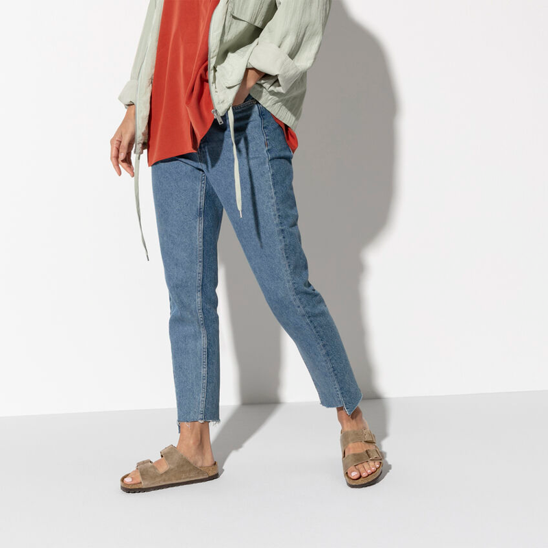 Birkenstock Arizona Oiled Leather Sandal in Tabacco Brown-3