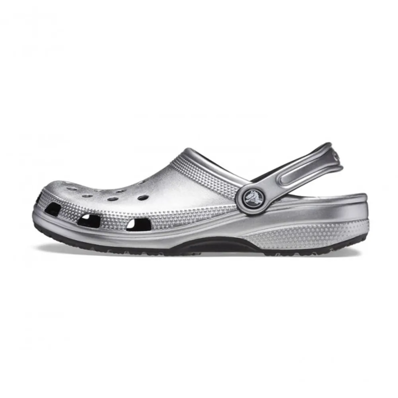 Crocs Classic Metallic Clog in Silver Metalic-2