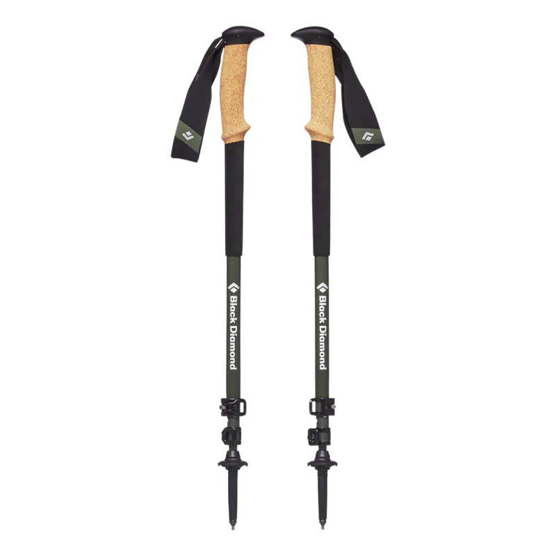 Black Diamond Alpine Carbon Cork Trek Poles in Tundra 