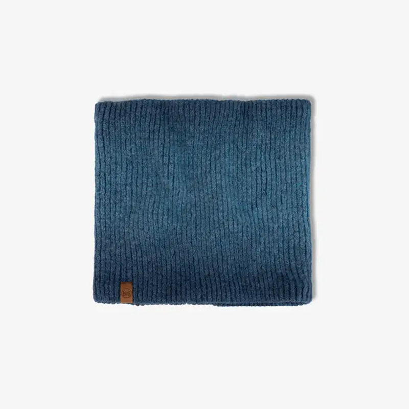 Buff Knitted Fleece Neck Warmer Marin in Denim-1