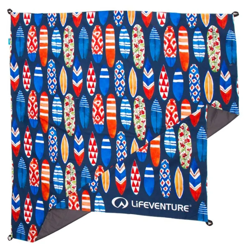 Lifeventure Picnic Blanket in Surfboard Print-2
