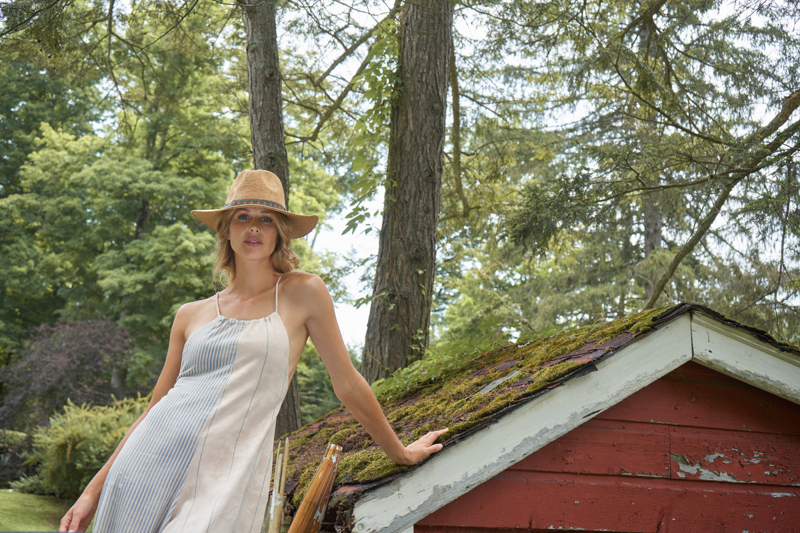 Powder Natasha Hat with Persian Tile Band-3