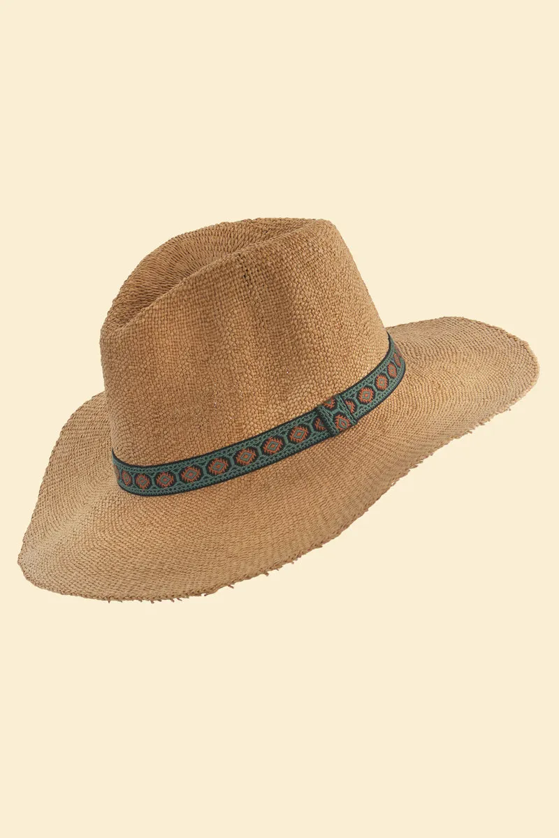Powder Natasha Hat with Persian Tile Band