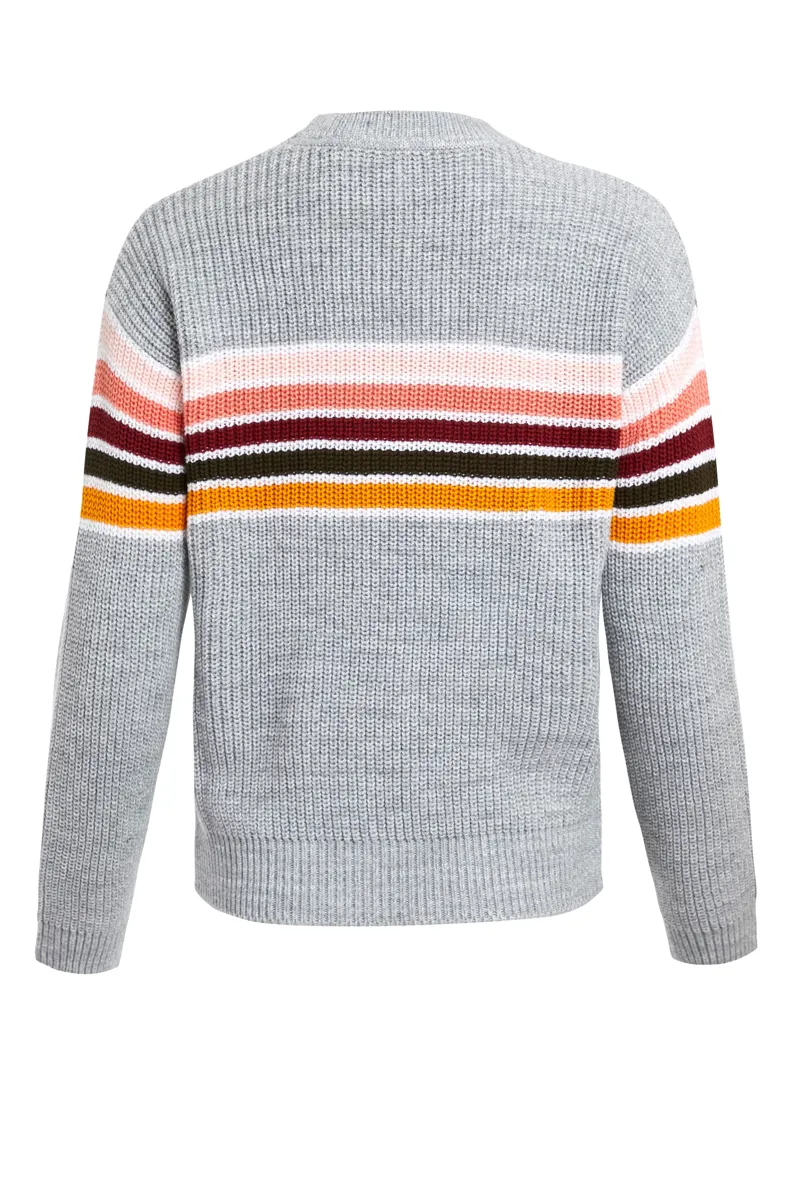 Weirdfish Koko Jumper Womens in Grey Marl-6