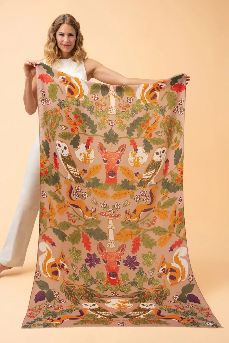 Powder Enchanted Evening Print Scarf