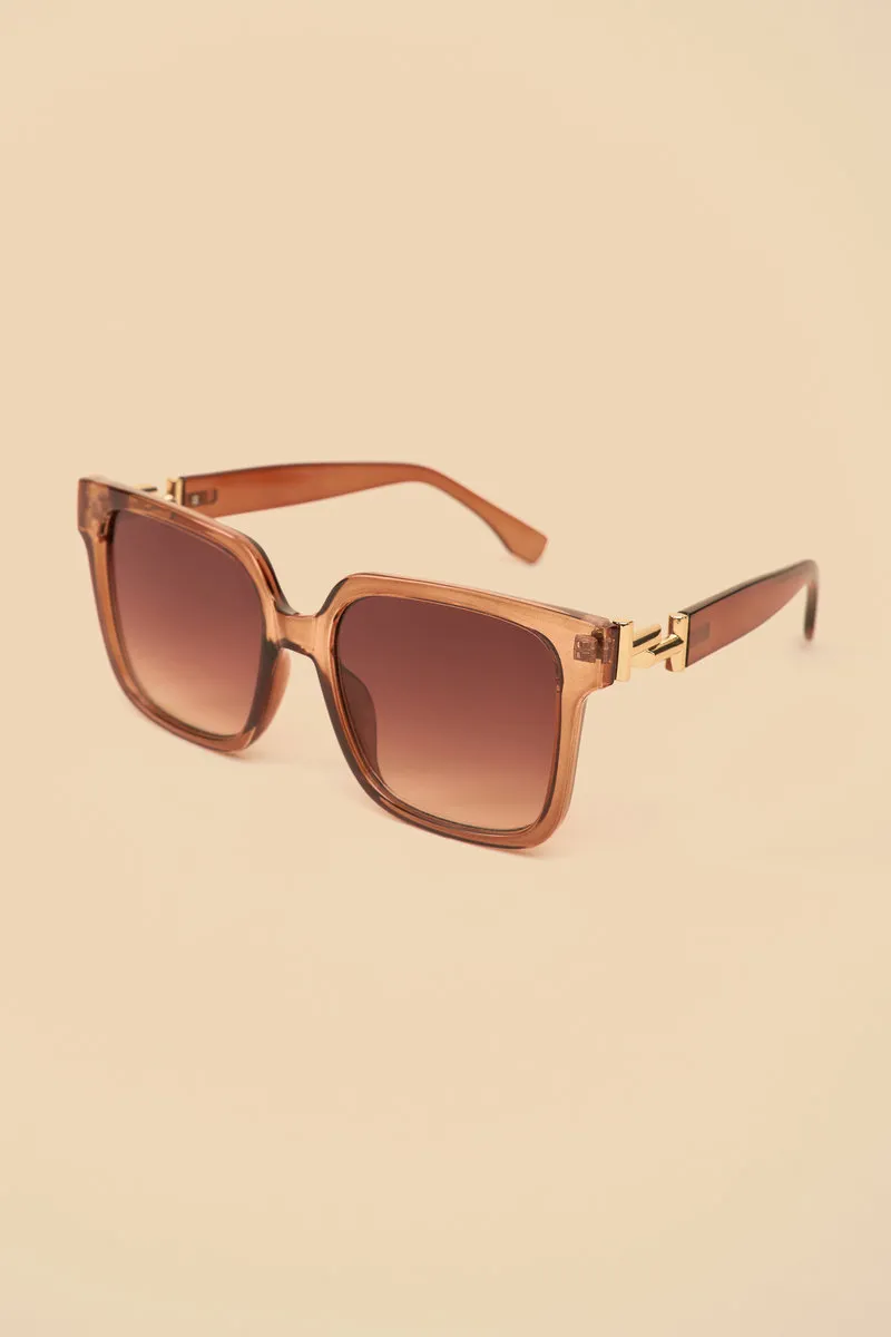 Powder Lainey Luxe Sunglasses in Rose