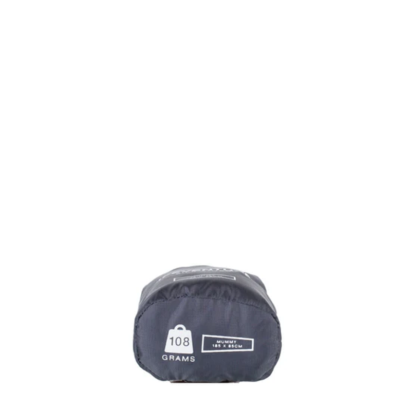 Lifeventure Silk Sleeping Bag Liner Mummy shape in Grey-2