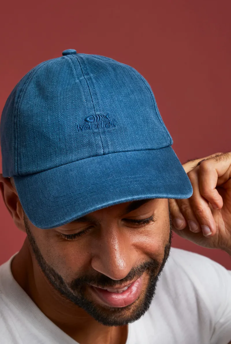 Weird Fish Scarfell Cap in Navy
