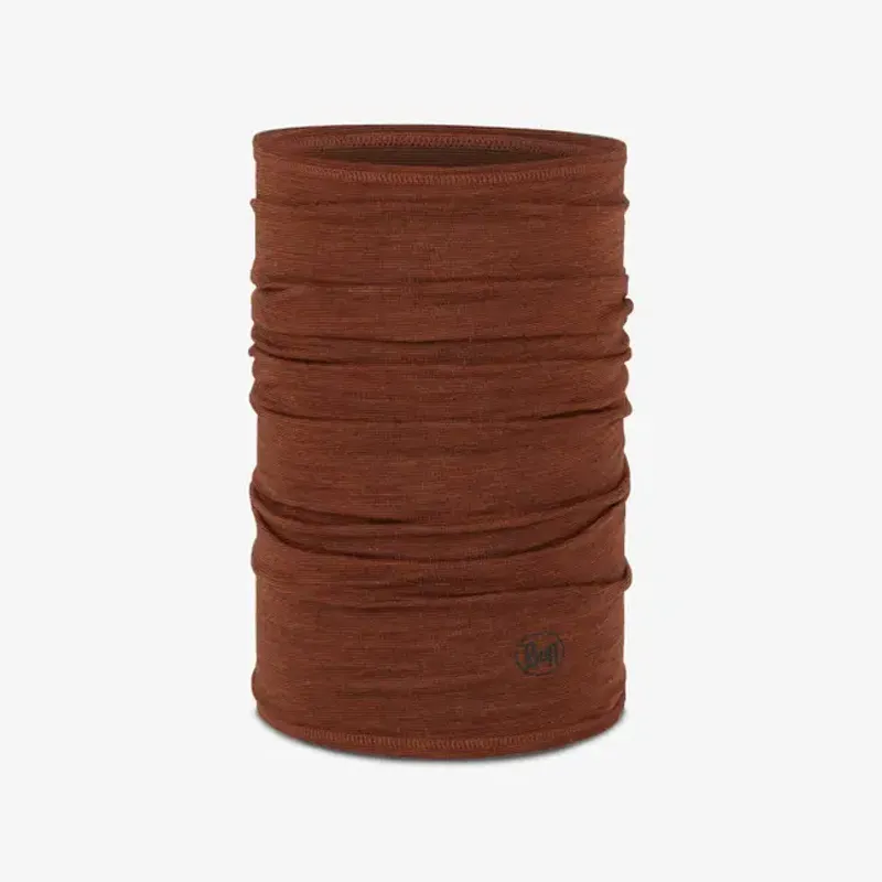 Buff Lightweight Merino Neck Tube in Multistripes Terracotta