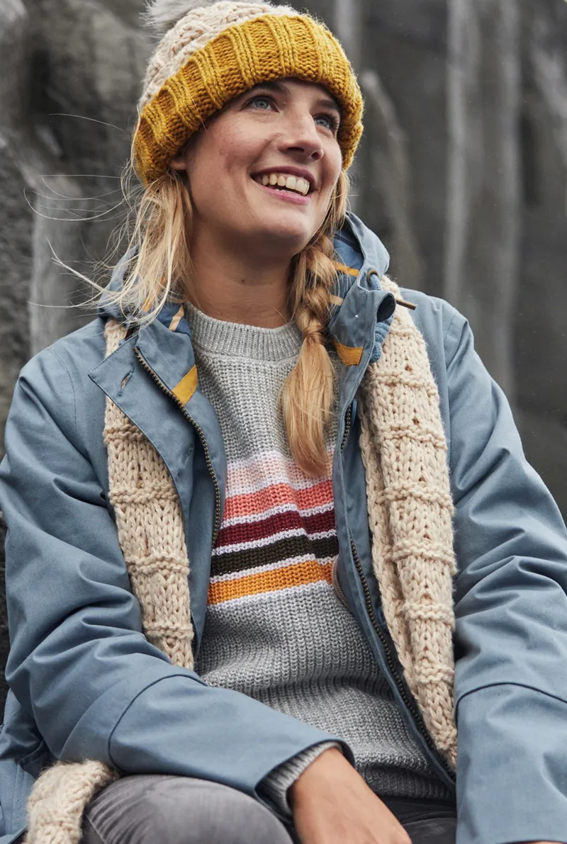 Weirdfish Koko Jumper Womens in Grey Marl-7