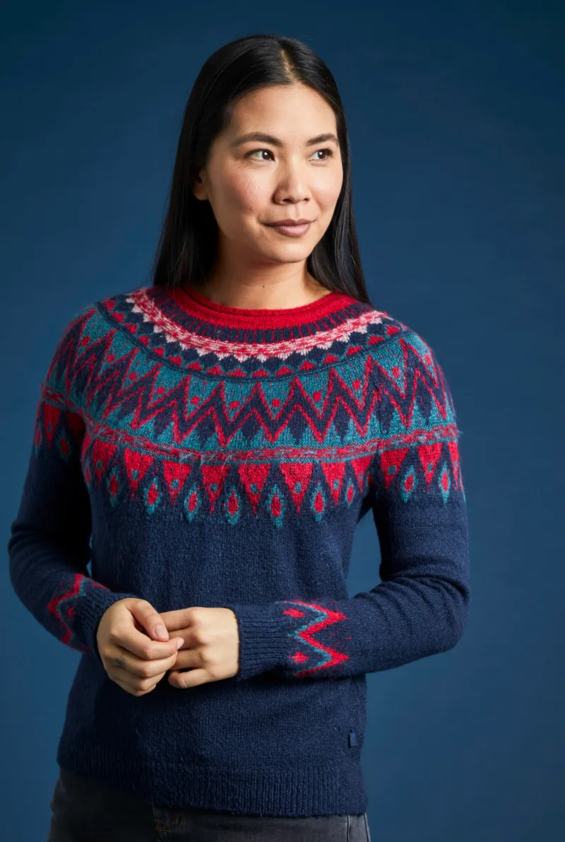 navy fairisle jumper womens