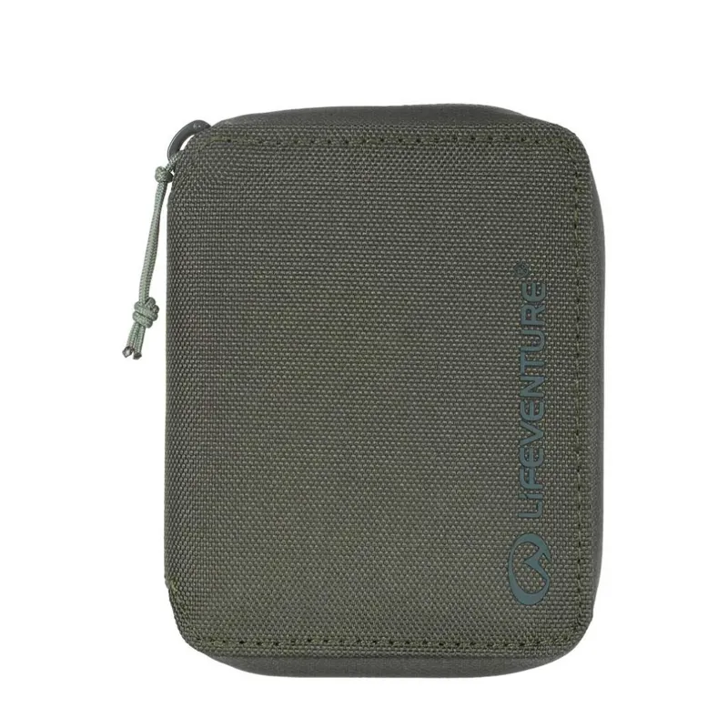Lifeventure RFID Recycled Bi-Fold Wallet in Olive