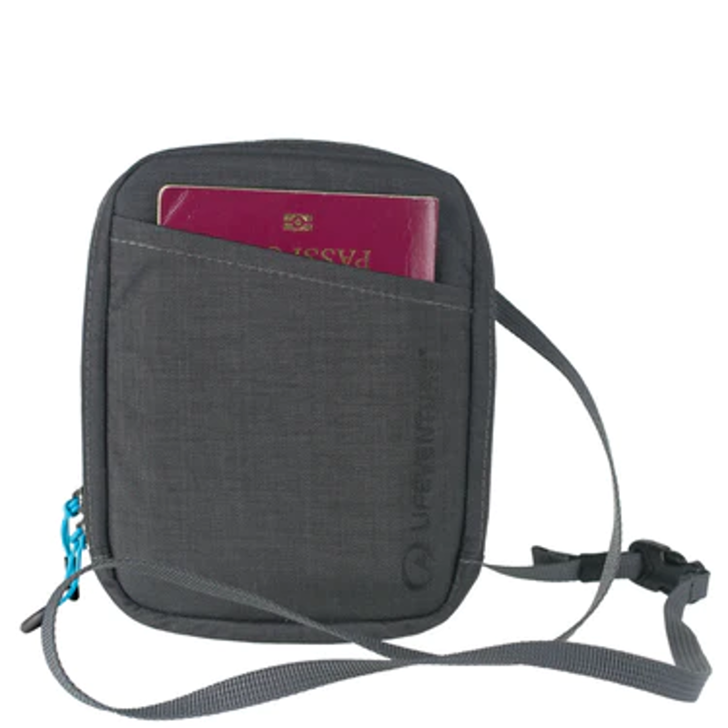 Lifeventure RFID Travel Neck Pouch in Grey-2