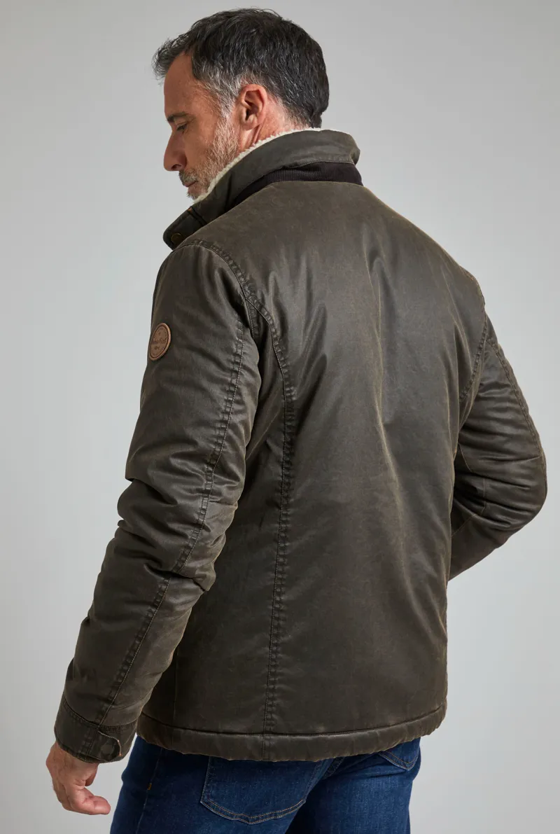 Weirdfish Seabrook Jacket Mens in Bark