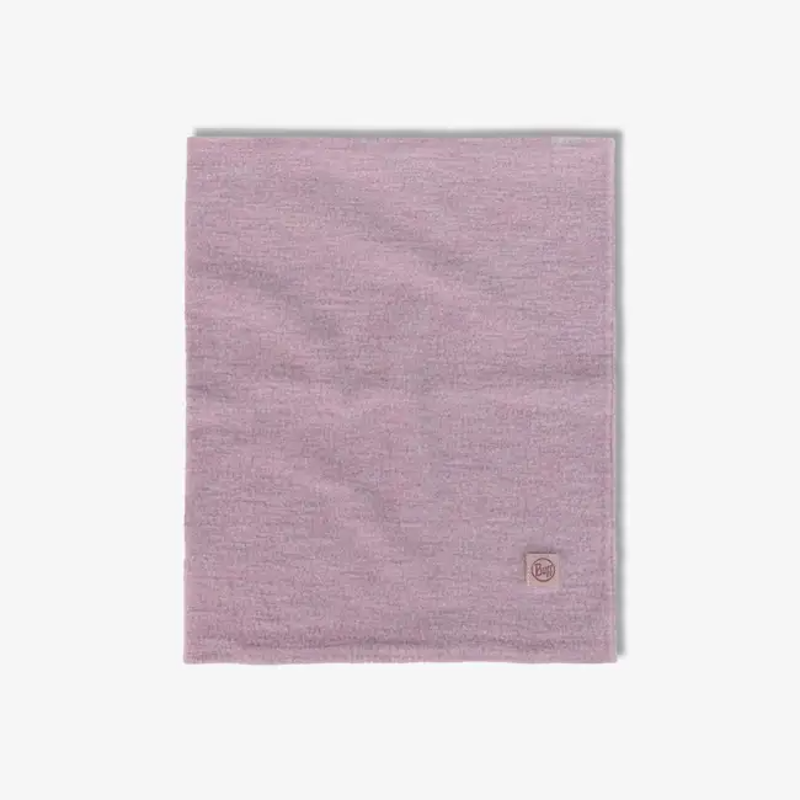 Buff Merino Fleece Neck Tube in Solid Lilac Sand-1