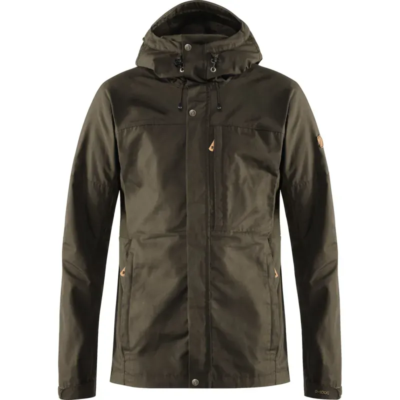 Fjallraven Kaipak Jacket Mens in Dark Olive