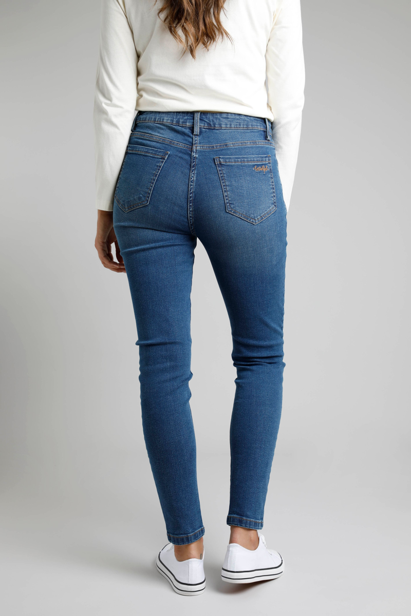 Weirdfish Rini Organic Cotton Slim Fit Denim Jeans Womens-2