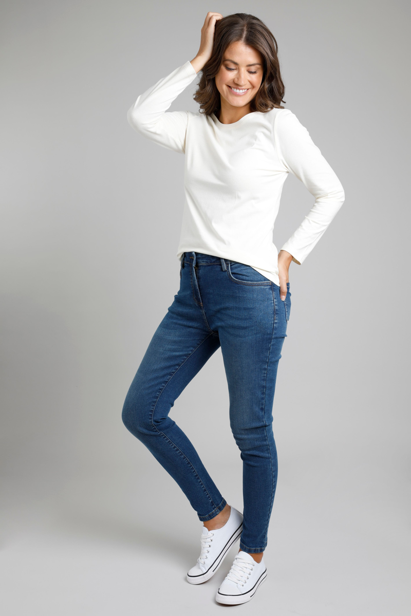 Weirdfish Rini Organic Cotton Slim Fit Denim Jeans Womens-5