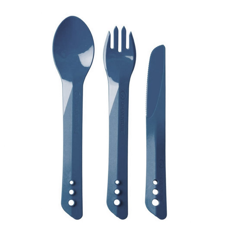 Lifeventure Ellipse Cutlery Set in Navy-1