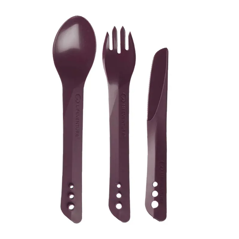 Lifeventure Ellipse Cutlery Set in Purple