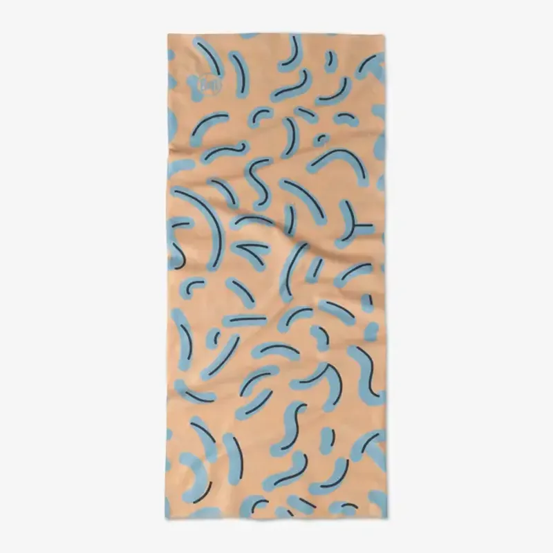 Buff Reflective Coolnet UV Neck Tube in Thisy -1