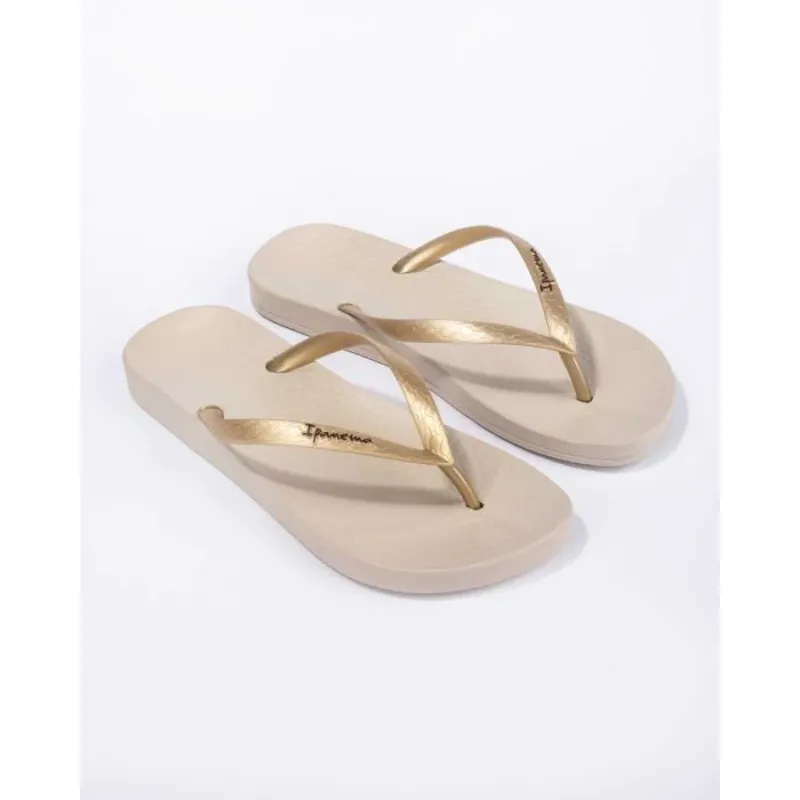 Ipanema Anatomica Tan 21 Flip Flops Womens in Gold-1