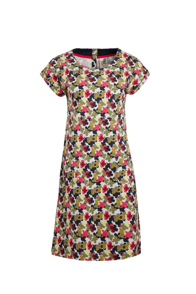 Weird Fish Tallahassee Dress Womens i Pearl Grey