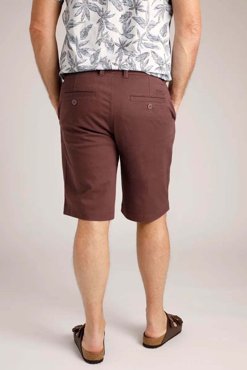 Weirdfish Rayburn Shorts Mens in Mahogany-2