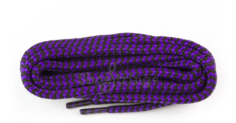 Shoe string laces 150 cm in Purple/Black