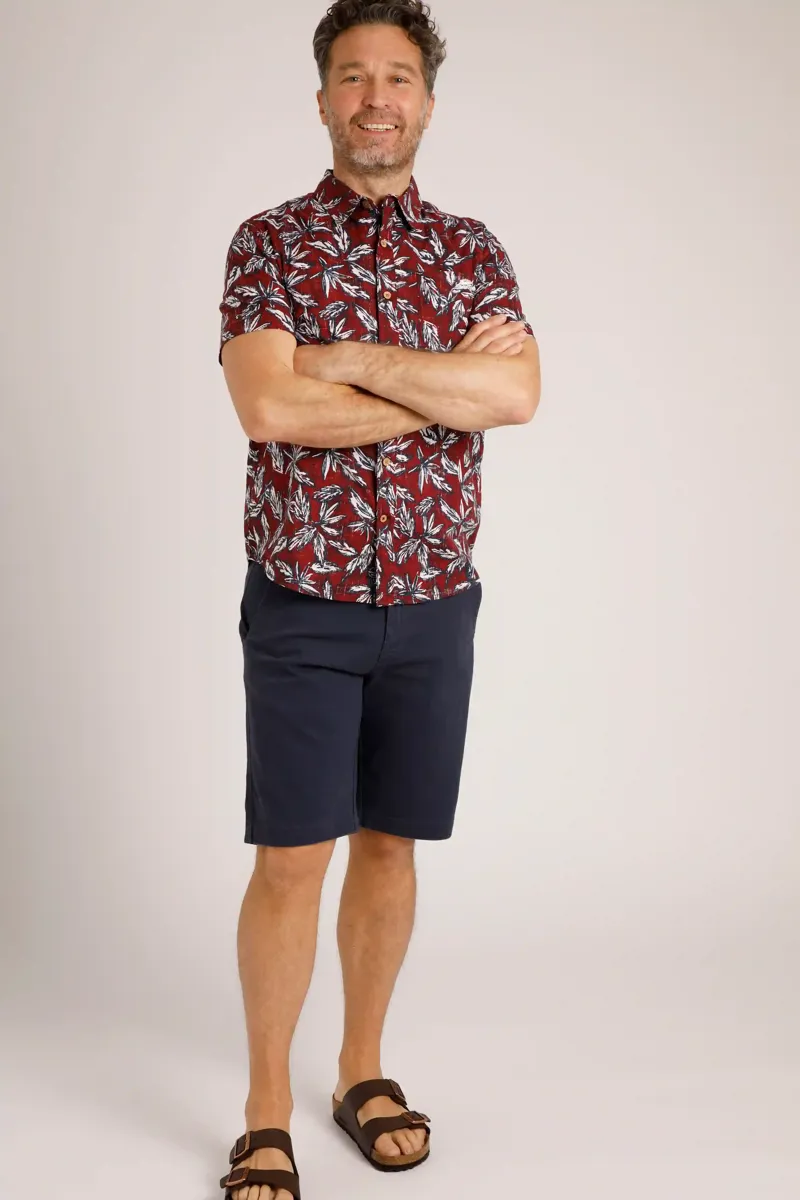 Weirdfish Rayburn Shorts Mens in Navy-4