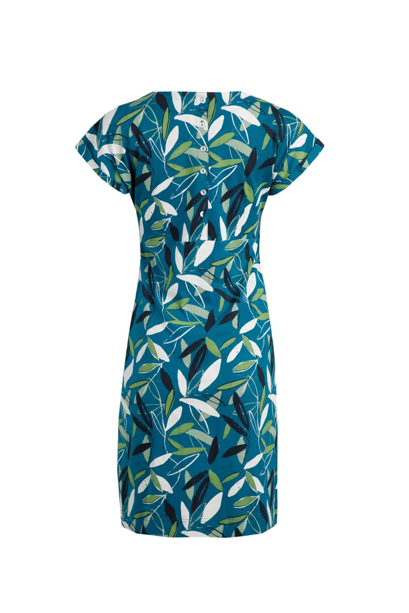 Weird Fish Tallahassee Dress Womens in Deep Sean Blue -1