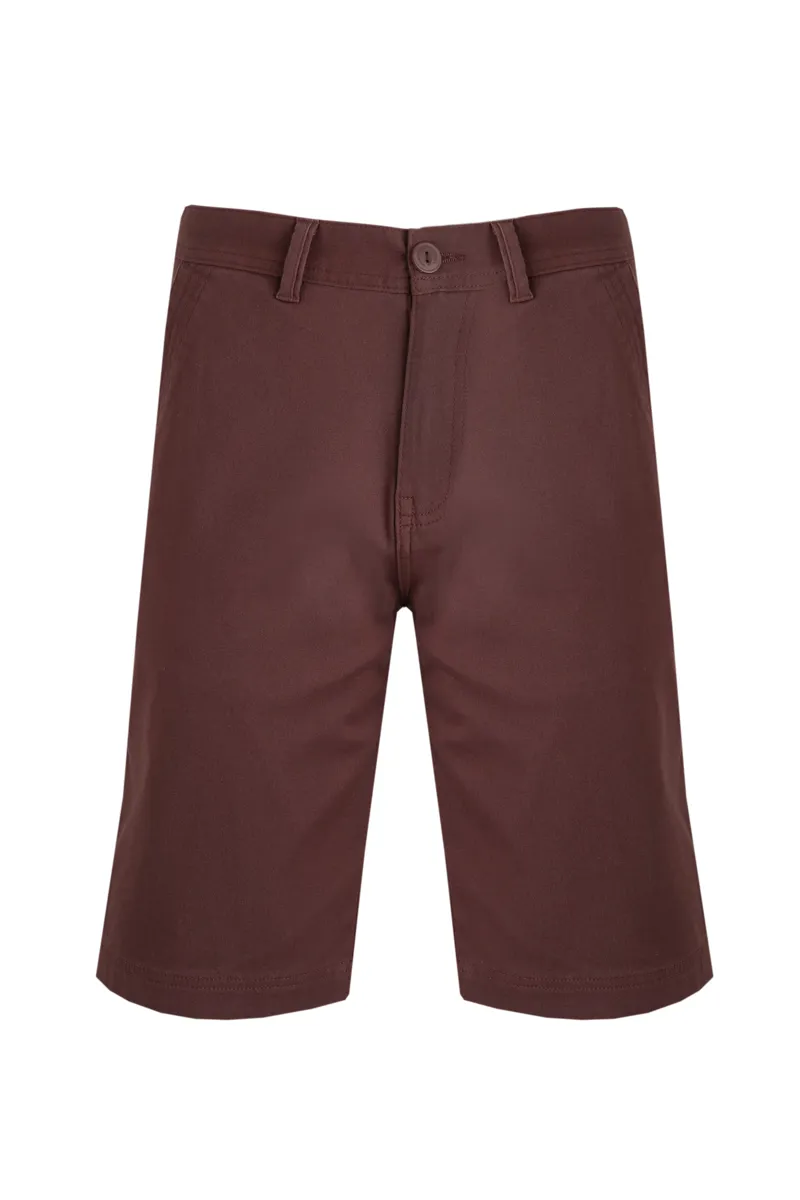 Weirdfish Rayburn Shorts Mens in Mahogany-3