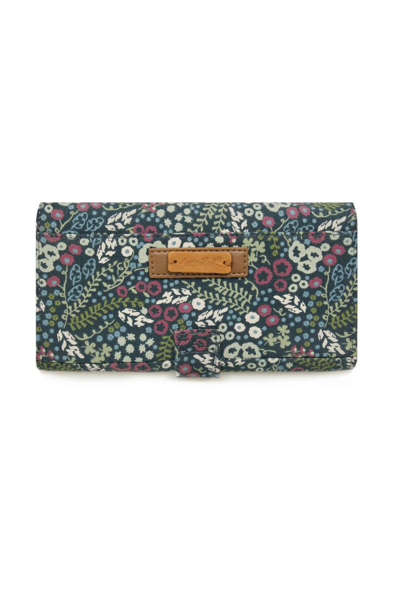 Weirdfish Corby Printed Purse in Navy-2