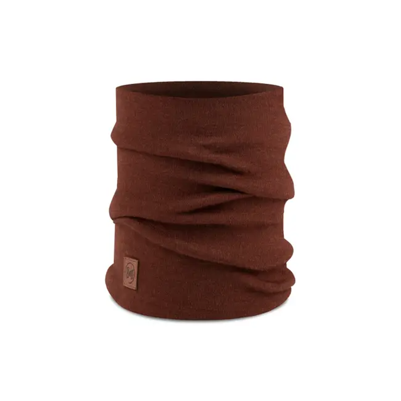 Buff Merino Heavyweight Neck Tube in Solid Sienna