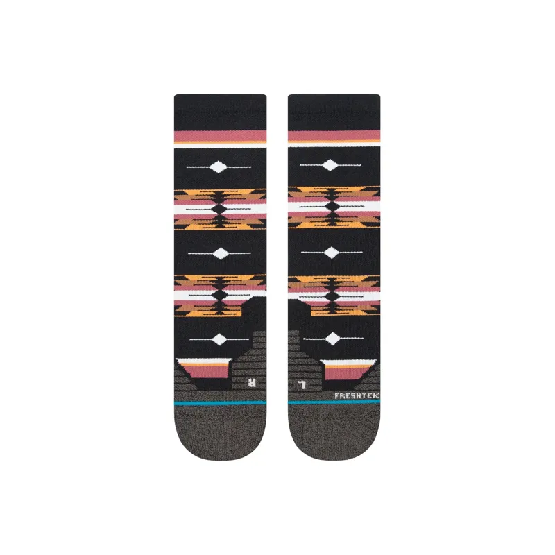 Stance Cloaked Mid Crew Socks in Washed Black-2