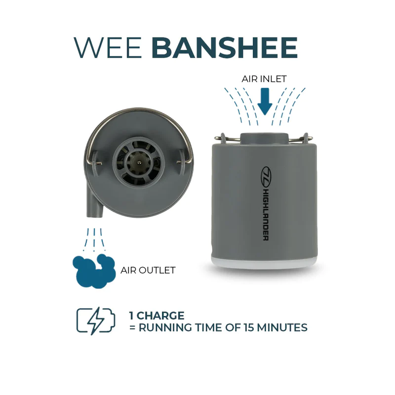 Highlander Wee Banshee Micro Lightweight Air Pump with Light-4