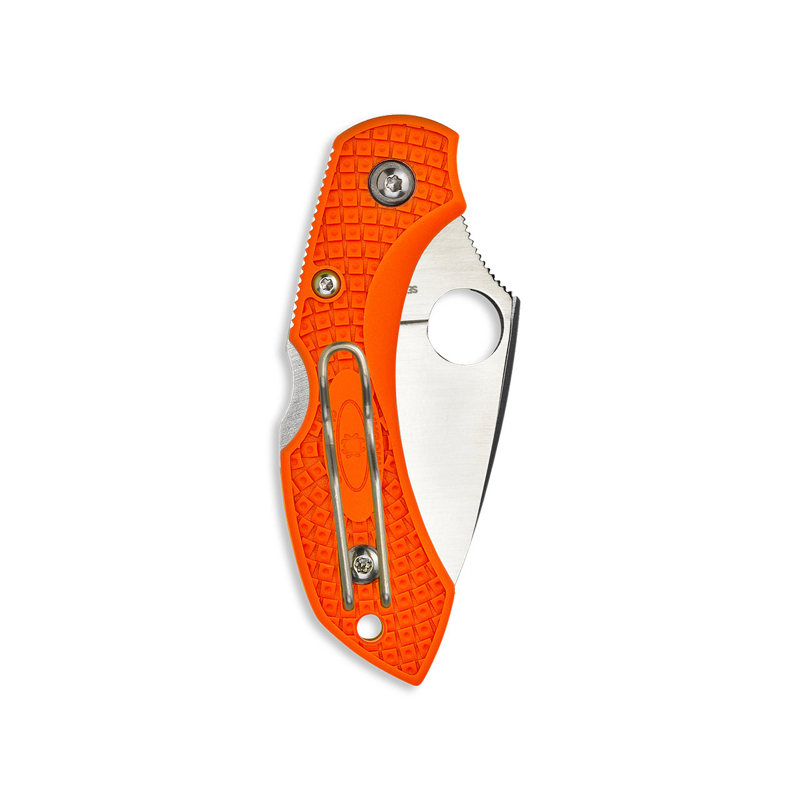 Spyderco Dragonfly 2 Lightweight Plain Edge Knife in Orange-1