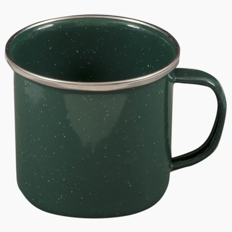 Highlander Duluxe Enamel Mug in Green
