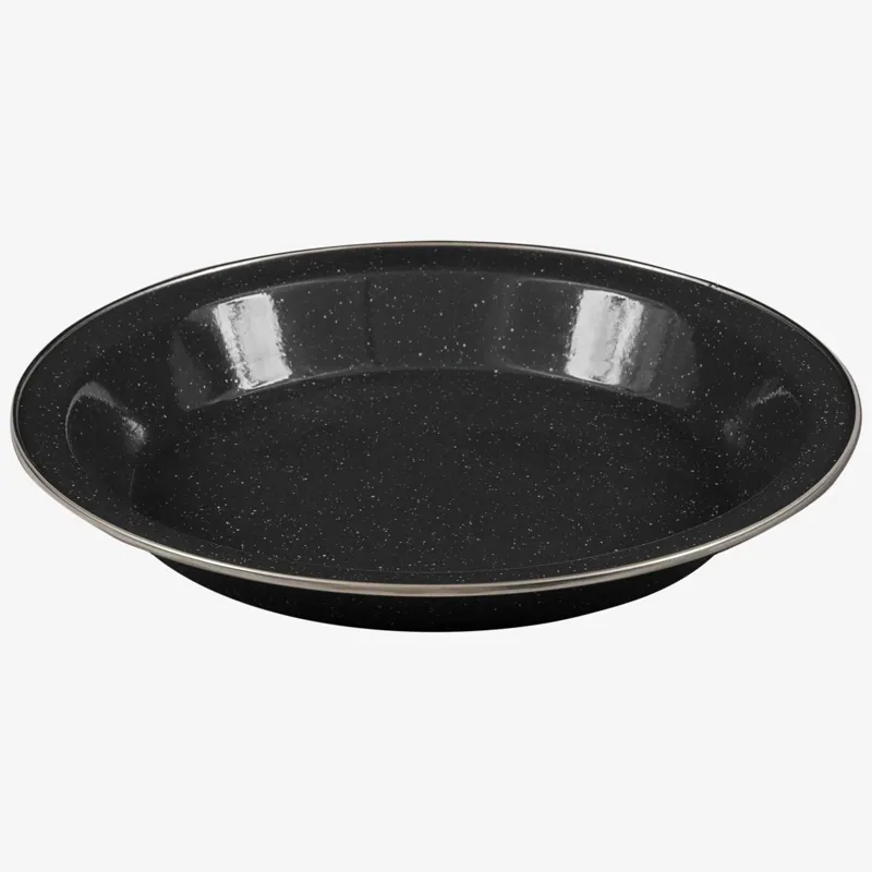 Highlander Deluxe Enamel Soup Plate in Black