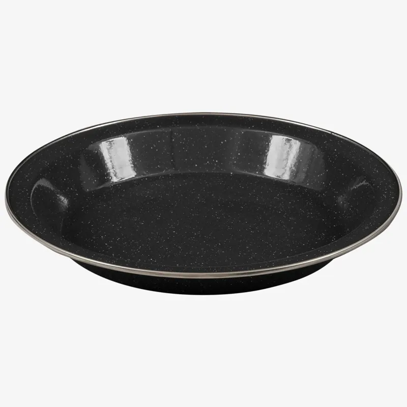 Highlander Deluxe Enamel Plate in Black
