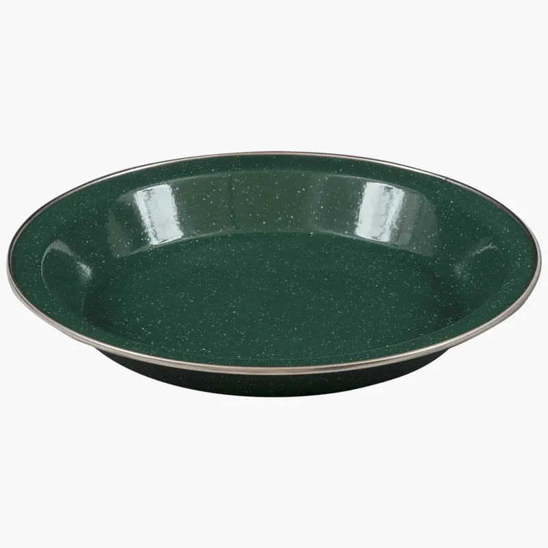 Highlander Deluxe Enamel Soup Plate in Green