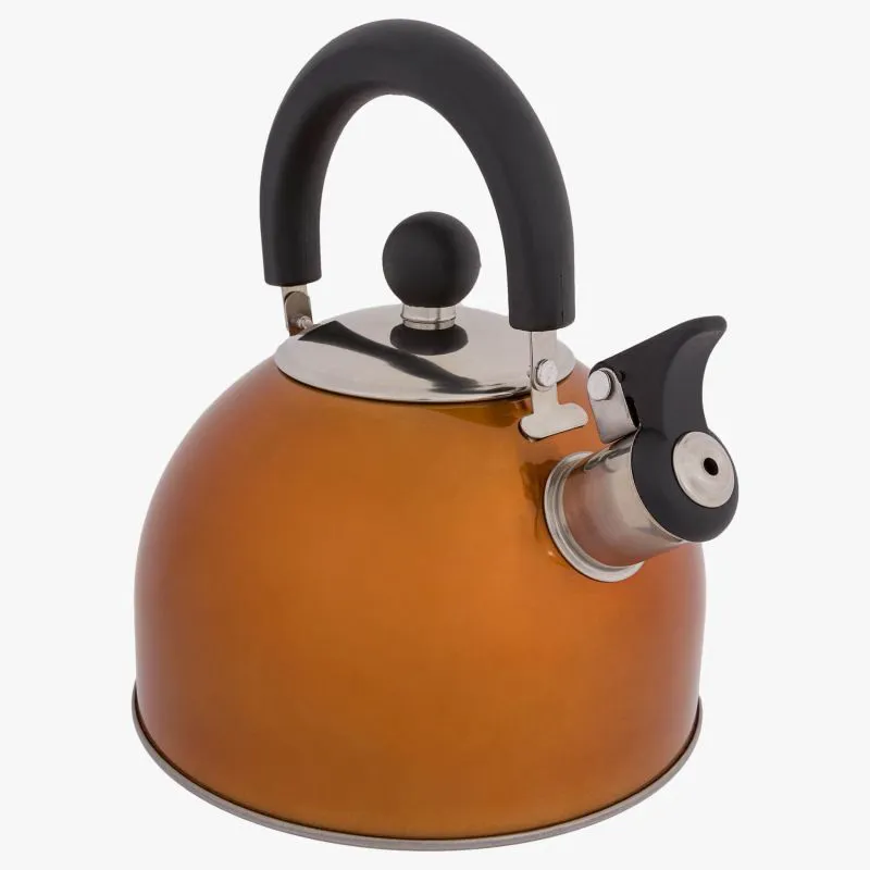 Highlander 2 Litre Deluxe Stainless Kettle in Orange